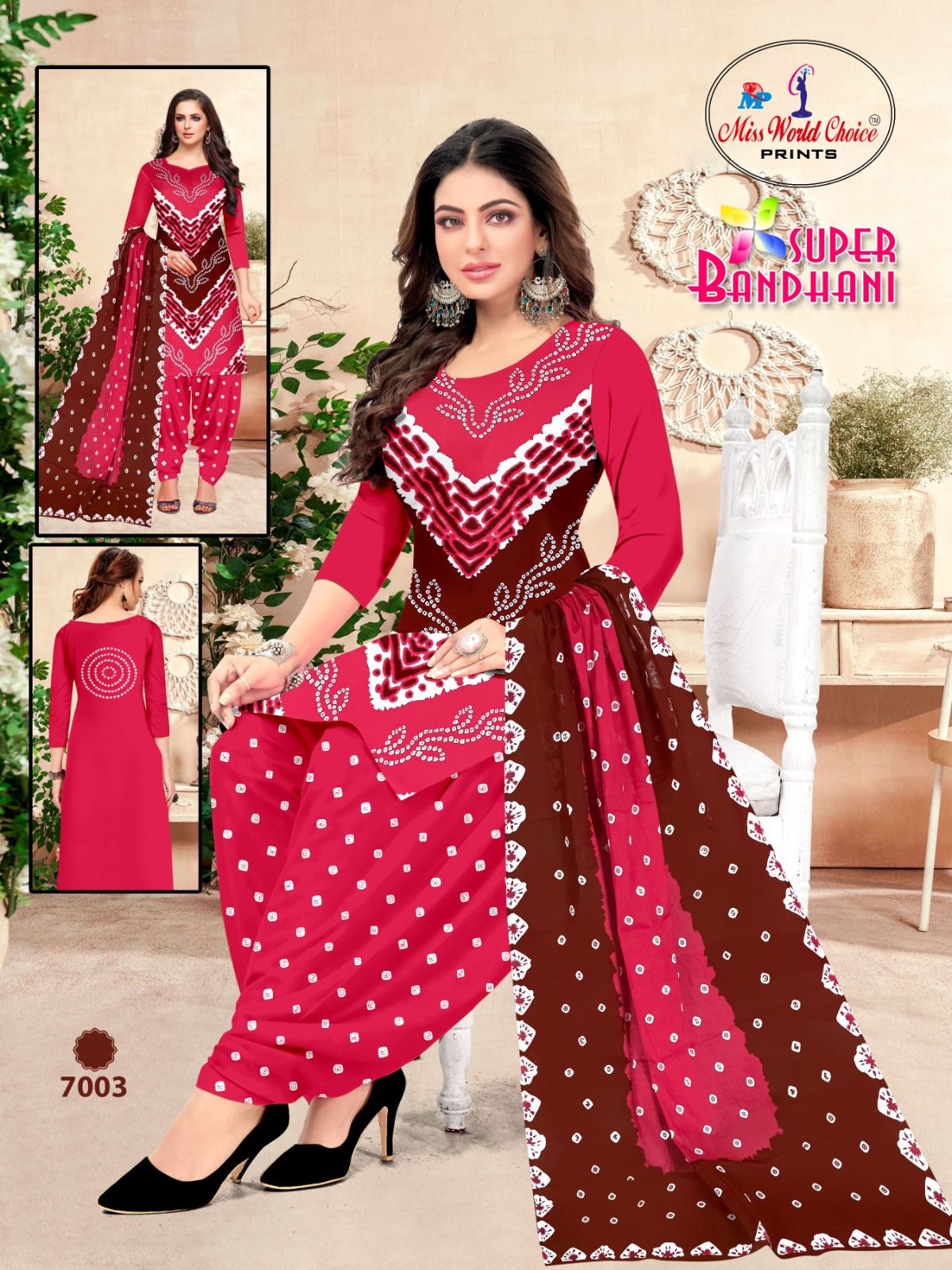 Super Bandhani Vol 7 By Miss World Printed Cotton Dress Material Wholesale Price In Surat